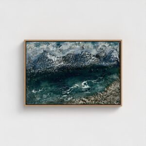 Frozen Motion: Abstract Ocean Art