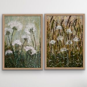 Soft Blooming Fields - Set of Two